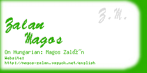 zalan magos business card